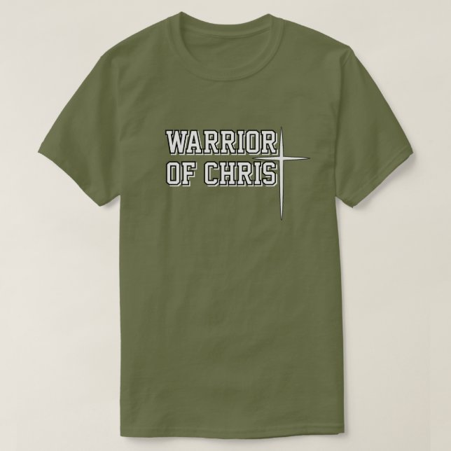T-shirt Guerrier du Christ - Hommes simplement inspirés  (Design devant)