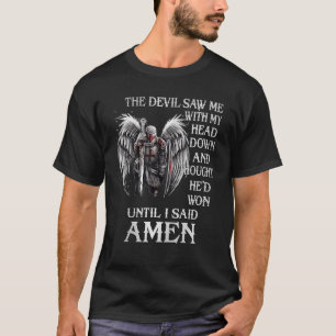 T-shirt Guerrier du Christ Vêtements Hommes de Foi Tee Jés