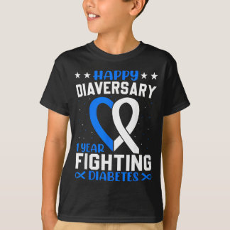 T-shirt Guerrier du diabète - Joyeux Diaversaire Diabète