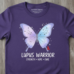T-shirt Guerrier du Lupus Papillon Violet