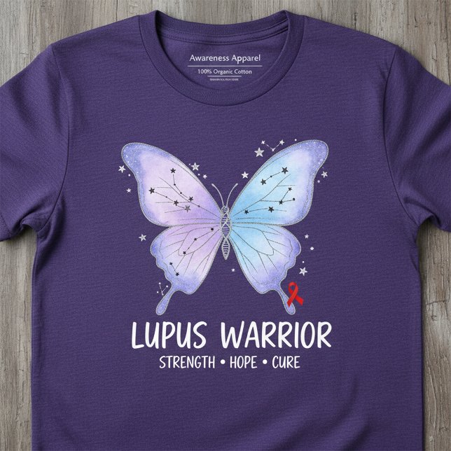 T-shirt Guerrier du Lupus Papillon Violet (Créateur téléchargé)