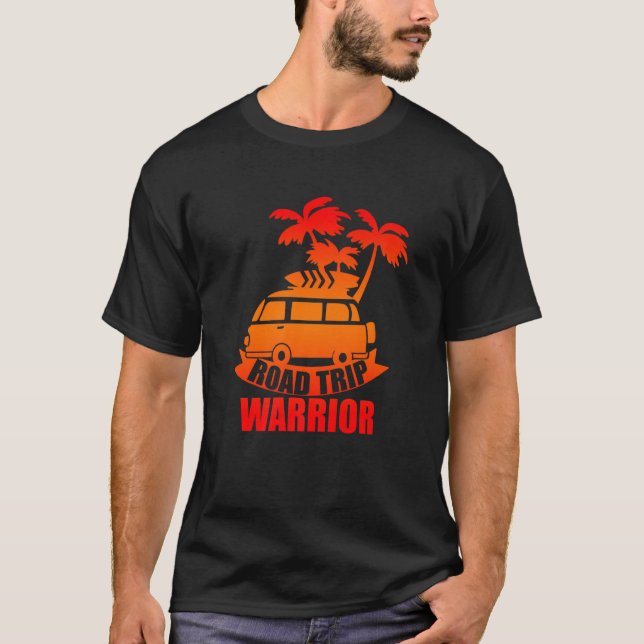 T-shirt Guerrier du voyage routier (Devant)