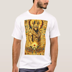 T-shirt Guerrier Égyptien Antique – Gardien d'Anubis & Sac