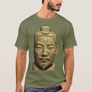 T-shirt Guerrier en terre cuite - Art ancien doré