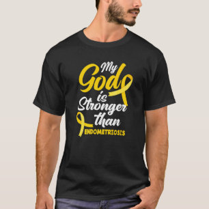 T-shirt Guerrier Endo Mon Dieu Est Plus Fort Que L'endomét