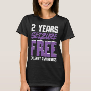 T-shirt Guerrier épileptique et épilepsie au ruban pourpre