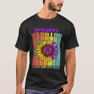 T-shirt Guerrier Épileptique Pas Pour Le Tournesol Pourpre