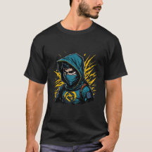 Guerrier gothique samouraï visage de ninja