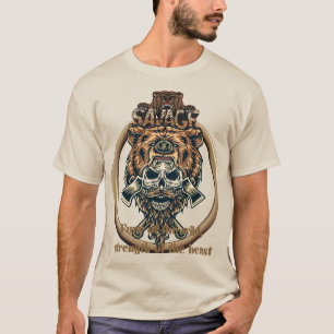 T-shirt guerrier guerrier du crâne viking
