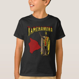 T-shirt Guerrier Hawaïen Chef Roi Kamehameha Vintage 