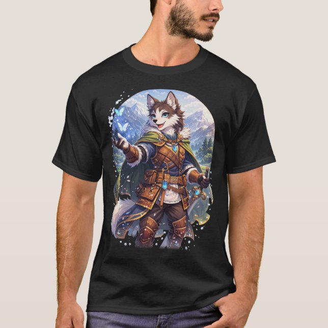T-shirt Guerrier Husky (Devant)