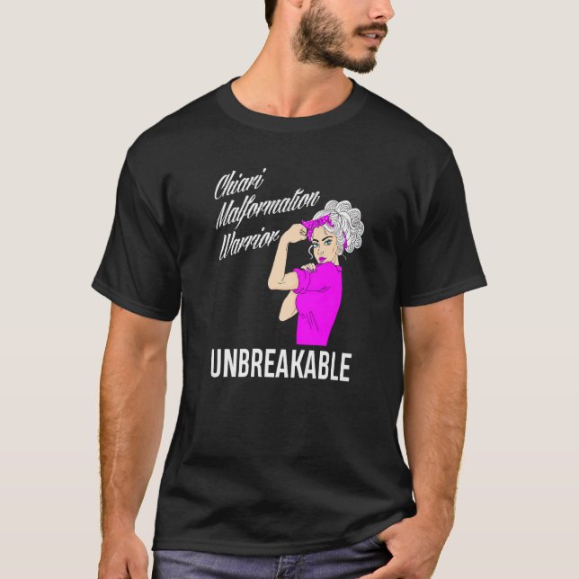 T-shirt Guerrier Indestructible Chiari Malformation Sensib (Devant)