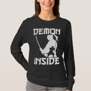 T-shirt Guerrier japonais démon samouraï katana épée Japon