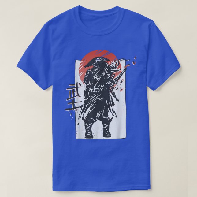 T-shirt Guerrier japonais esthétique Samurai (2) (Design devant)