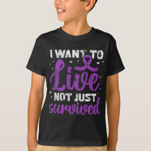 T-shirt Guerrier Je Veux Vivre Non Seulement Grunge Surviv