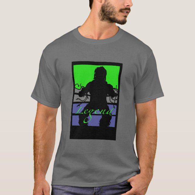 T-shirt Guerrier légendaire de lutte (Devant)
