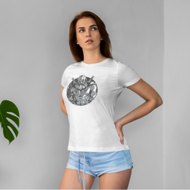 T-shirt Guerrier monochromatique viking (Créateur téléchargé)