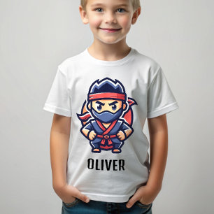T-shirt Guerrier Ninja Mignon Personnalisé
