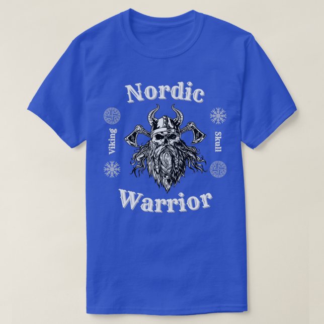 T-shirt Guerrier nordique du crâne (Design devant)
