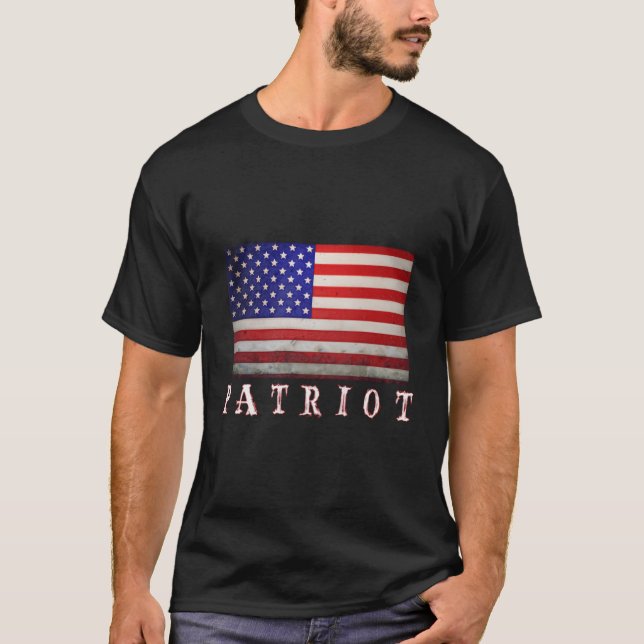 T-shirt Guerrier patriote américain (Devant)