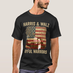 T-shirt Guerrier Pour Kamala Harris Tim Walz 2024 1