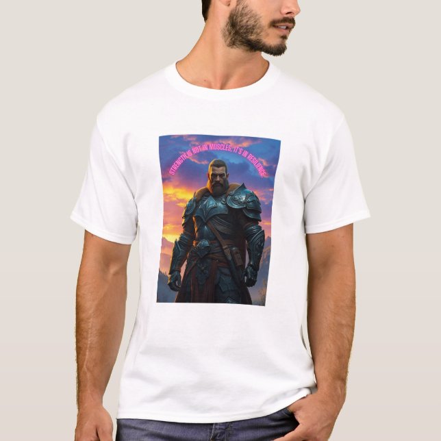 T-shirt Guerrier résilient. (Devant)