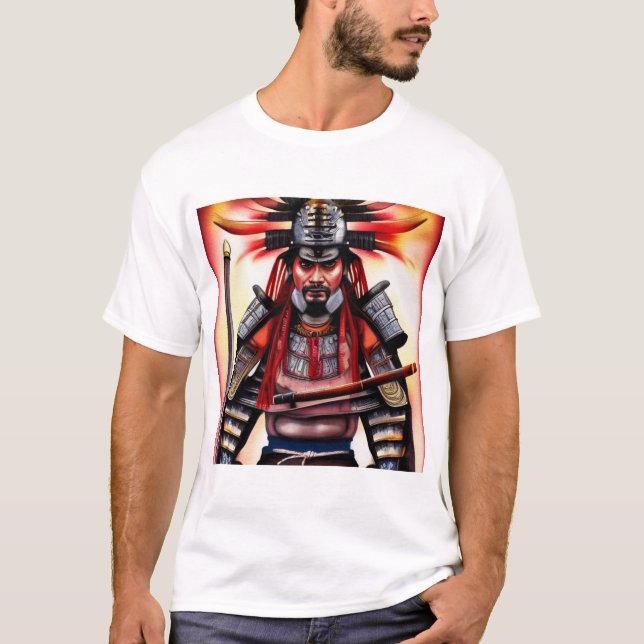 T-shirt guerrier samouraï (Devant)
