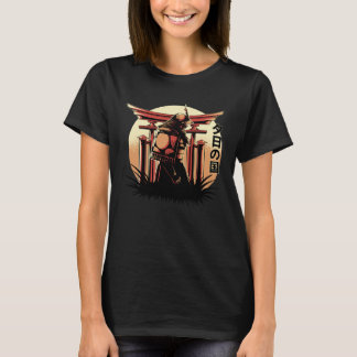 T-shirt Guerrier samouraï asiatique japonais effrayant et