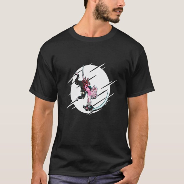 T-shirt Guerrier Samouraï Chat Sphynx (Devant)