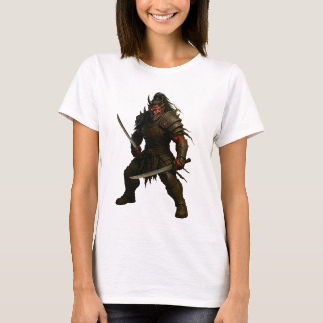 T-shirt Guerrier Samouraï Démoniaque (Devant)