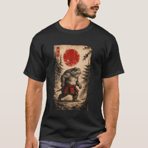 T-shirt Guerrier Samouraï Grenouille Japonaise Graphique V