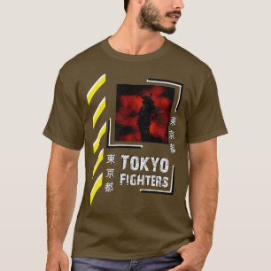T-shirt Guerrier samouraï Japon vêtements de style Tokyo (