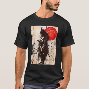 T-shirt Guerrier Samouraï Vintage Code Bushido Épée Japona