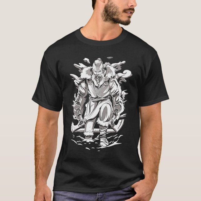 T-shirt Guerrier Valhalla Viking Vous Voir Dans Valhalla (Devant)