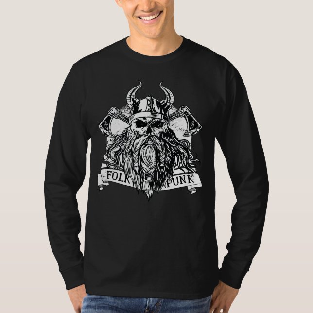 T-shirt Guerrier viking barbu (Devant)