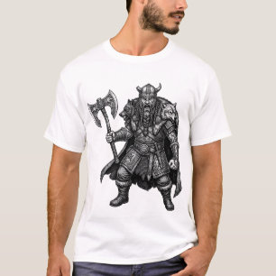 T-shirt Guerrier Viking du Clan du Loup Art de Bataille No