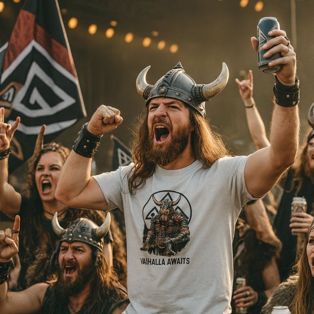 T-shirt Guerrier Viking Valhalla Attend Symbole Valknut (Créateur téléchargé)