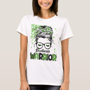 T-shirt Guerrière de la scoliose Femme Fille Survivante