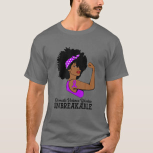 T-shirt Guerrière de la violence domestique Une femme for