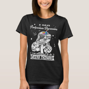 T-shirt Guerrière drôle de paresseux de dépression post-pa