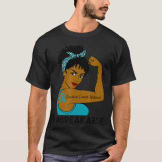 T-shirt Guerrière du cancer de l'ovaire Femmes noires Inde