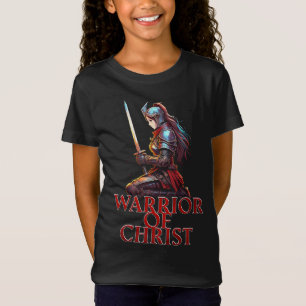 T-Shirt Guerrière du Christ Femme Prière Bible chrétienne