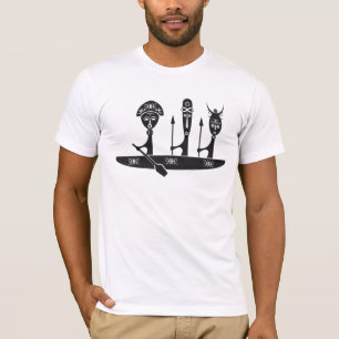 T-shirt Guerriers africains dans un canoë