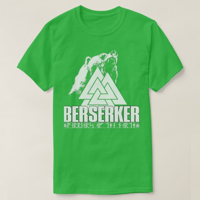 T-shirt Guerriers Berserker Du Nord (Design devant)