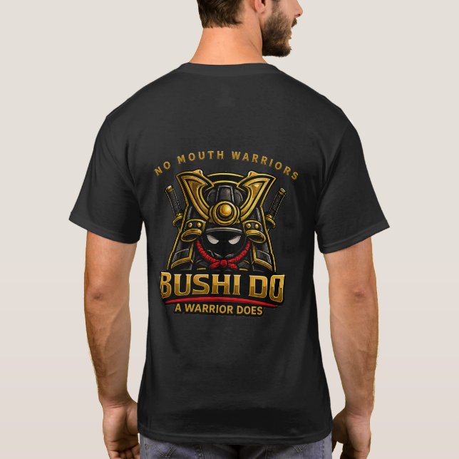 T-shirt Guerriers Bushi Do Sans Bouche (Dos)