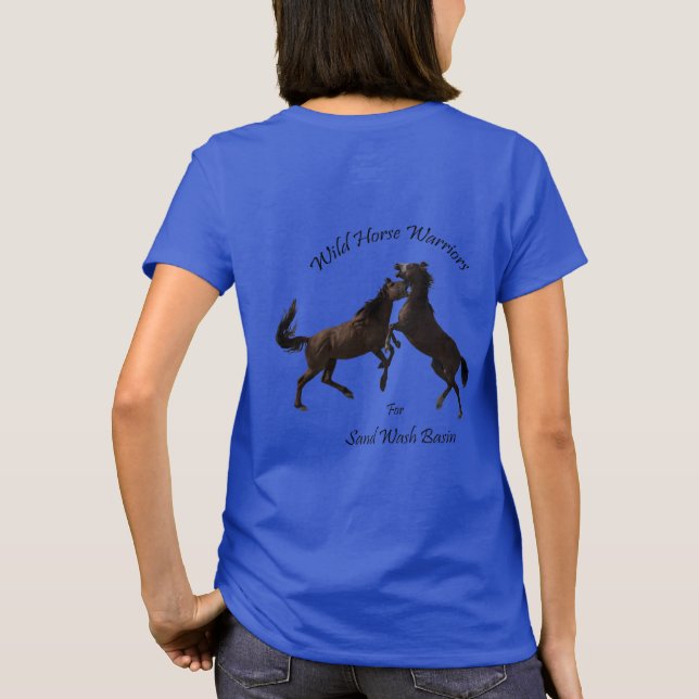 T-shirt Guerriers de cheval sauvage (Dos)