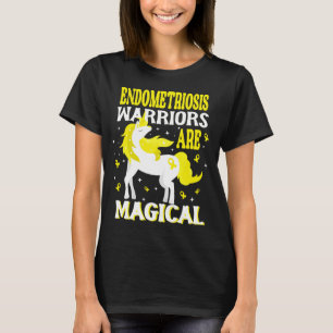 T-shirt Guerriers de l'endométriose magique Unicorne