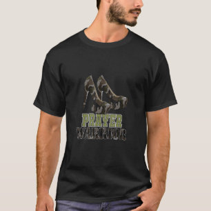T-shirt Guerriers De Prière Camo Avec Talon Religieux Chré