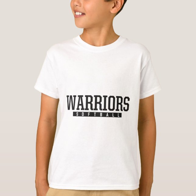 T-shirt Guerriers de softball du lycée Elizabeth Forward (Devant)