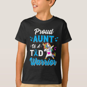T-shirt Guerriers du diabète Tante Dabbing Unicorn Diabète